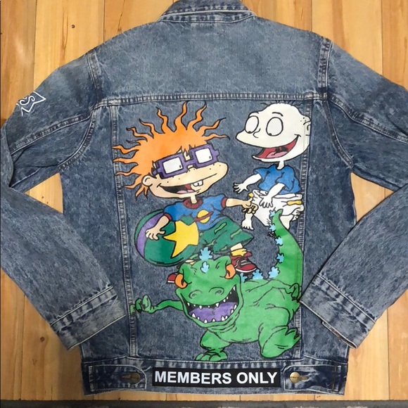 members only nickelodeon denim jacket